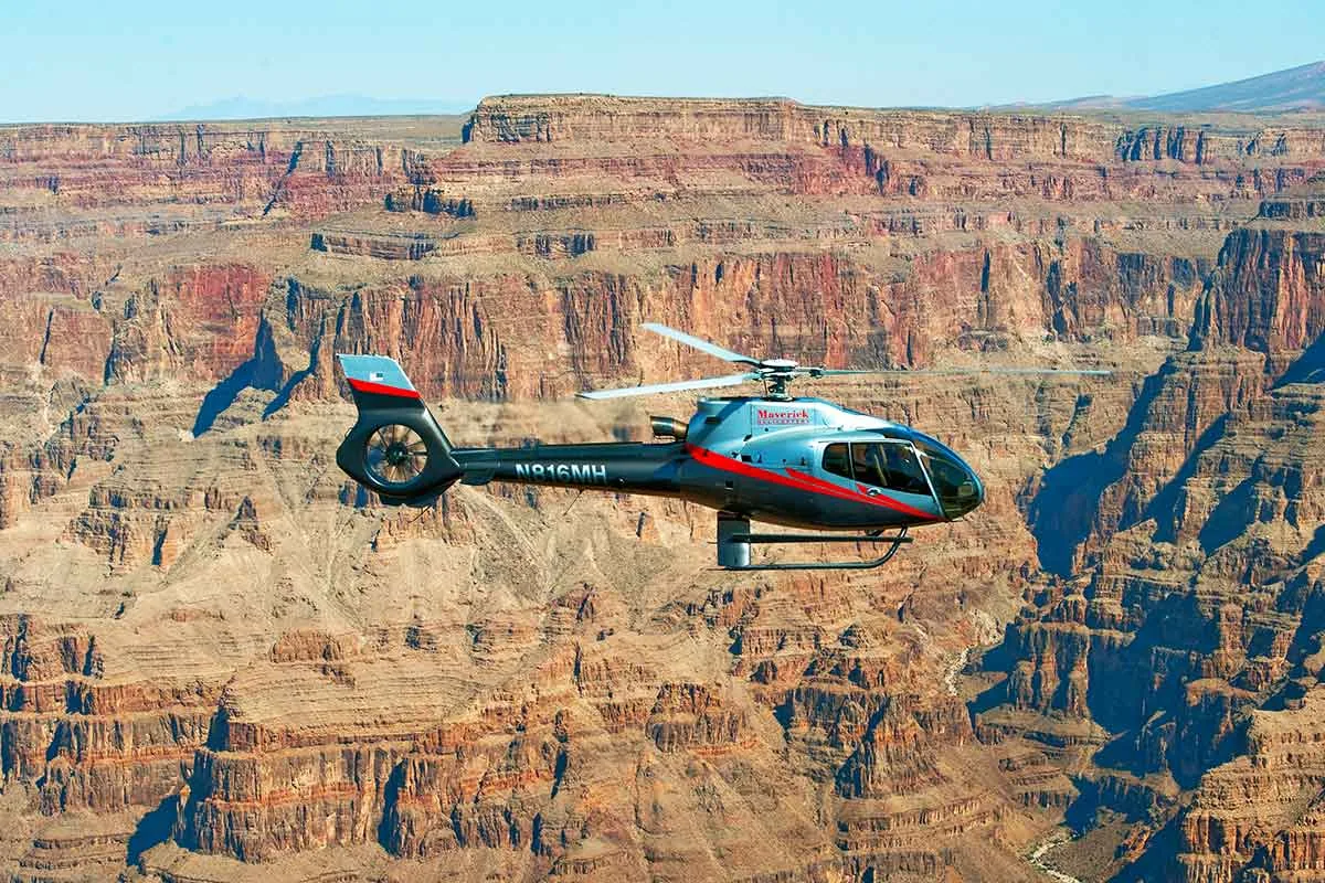 Helicopter over the Grand Canyon