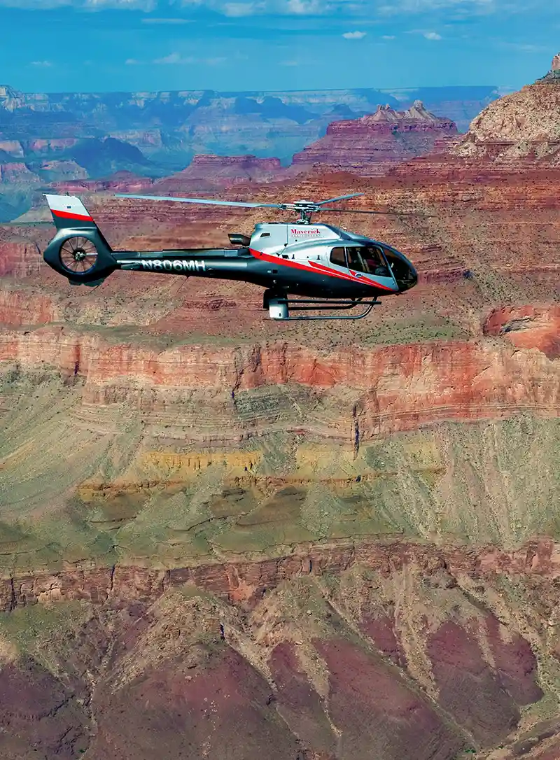 Helicopter Tour over Grand Canyon Colors and Canyons DETOURS with Maverick